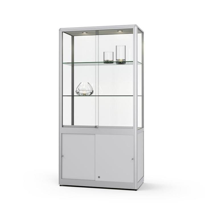 Glasvitrine mit Unterschrank